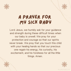 Prayer For A Sick Child Quotes