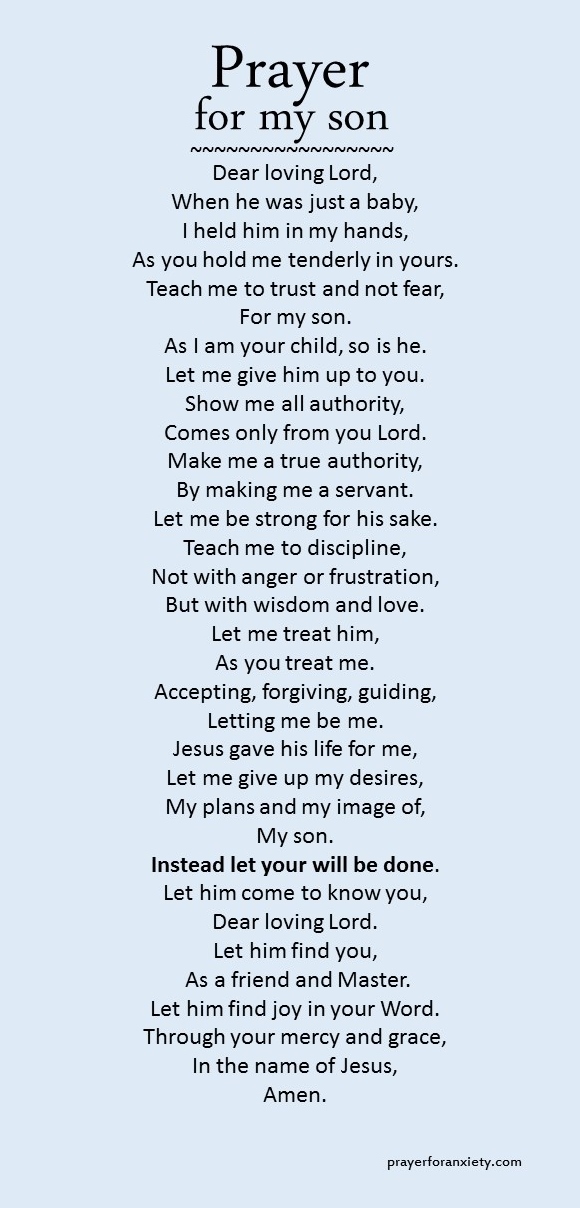 Prayer For My Adult Son