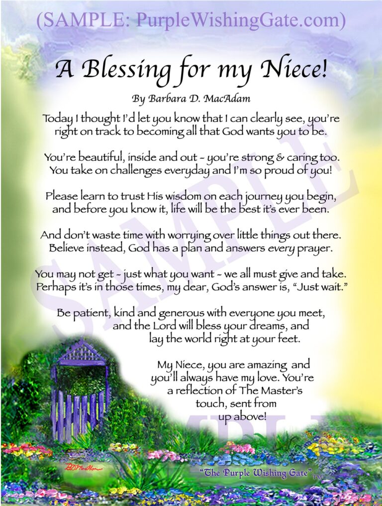 Prayer For My Niece 9602