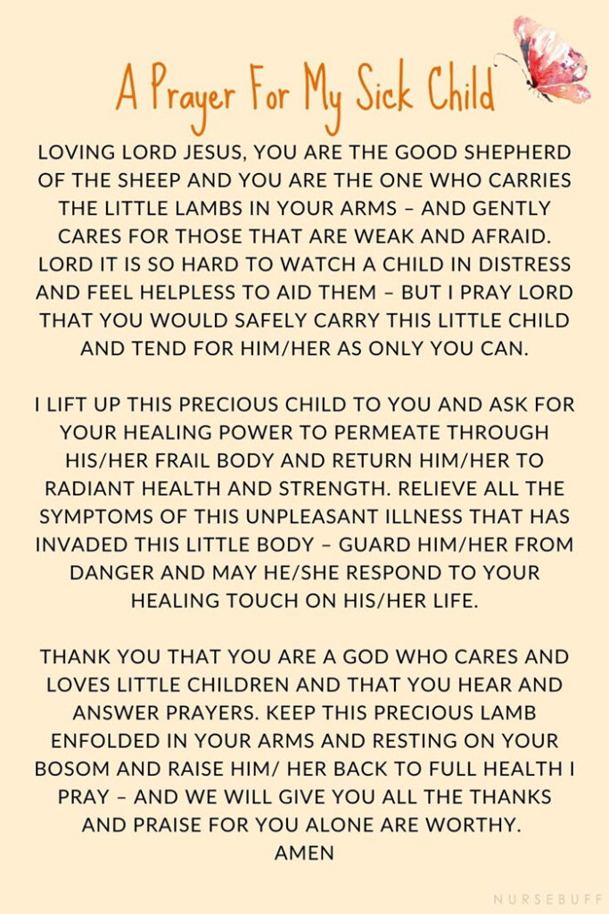 Prayer For My Son Healing