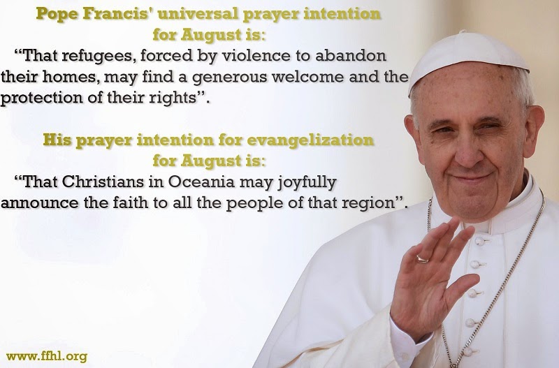 Prayer For Pope Francis Intentions