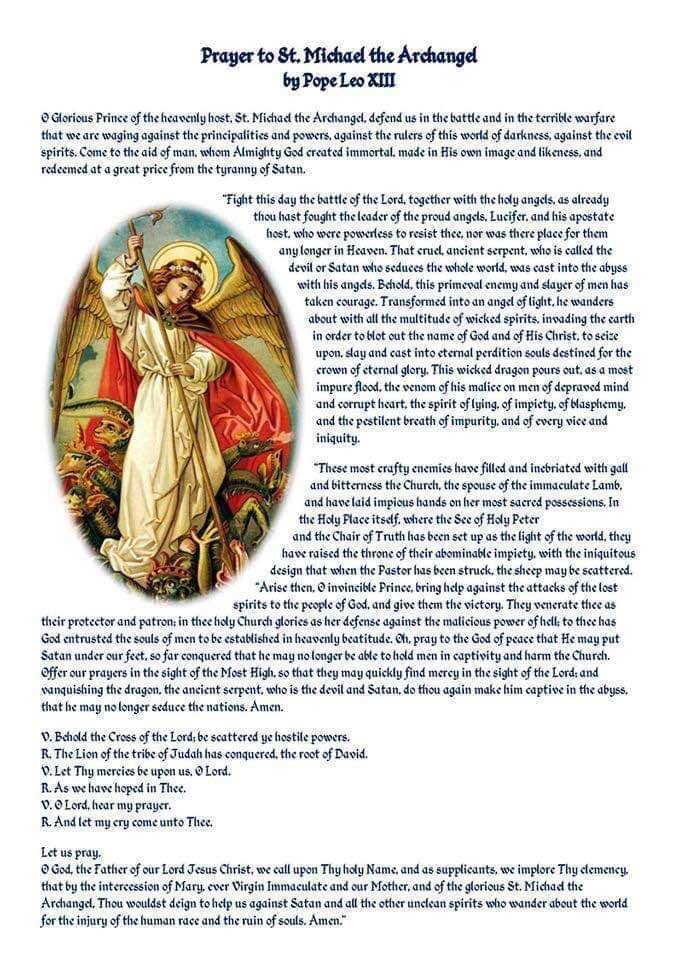 Prayer To St Michael Long Version