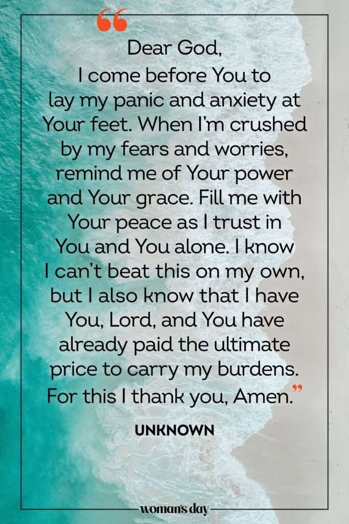 Catholic Prayer For Stress And Anxiety