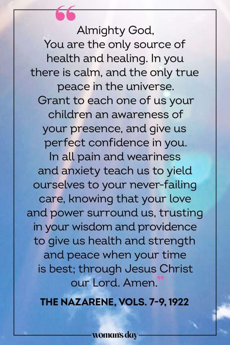 Catholic Prayer For Sick Family Member