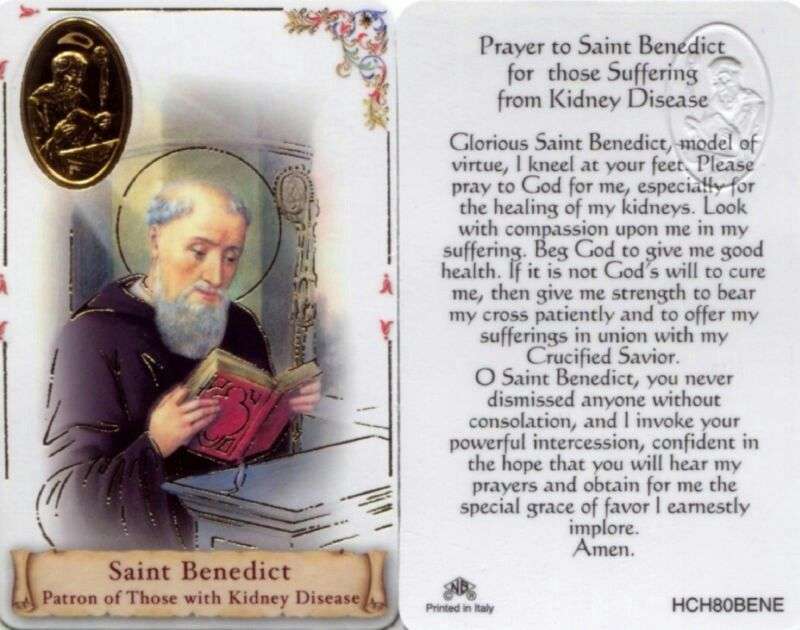 Saint Benedict Prayer For Kidney Disease