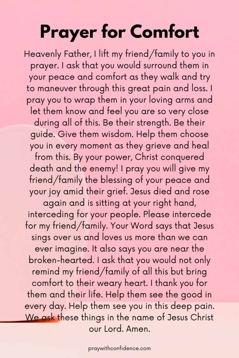 What Is The Prayer Verse For A Grieving Family