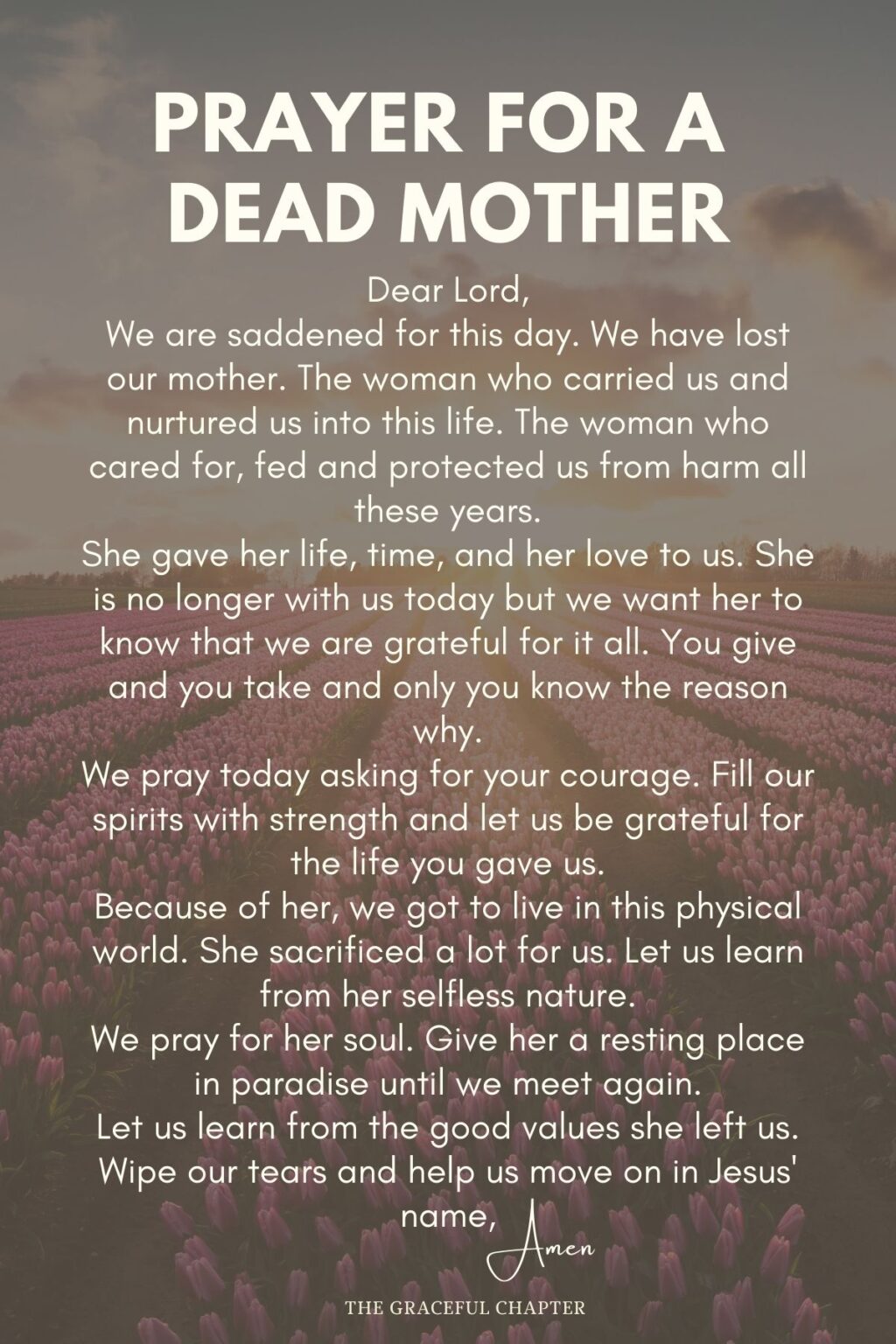 Prayer For Deceased Mother In Islam